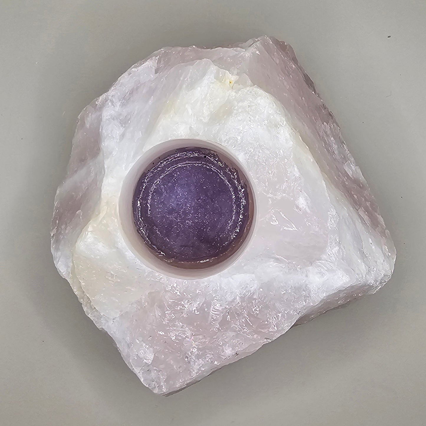 Rough Stone Tealight Candle Holder