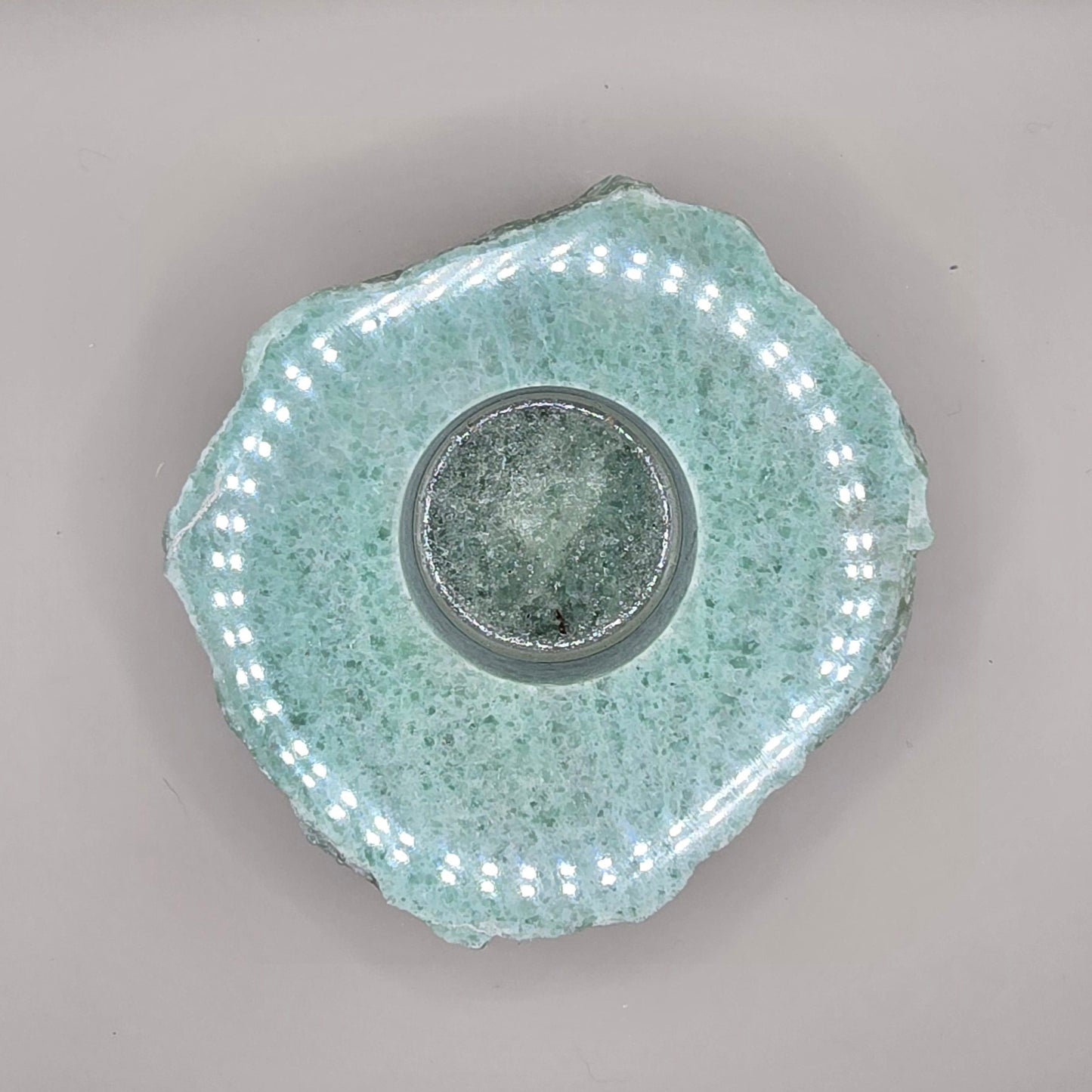 Rough Stone Tealight Candle Holder