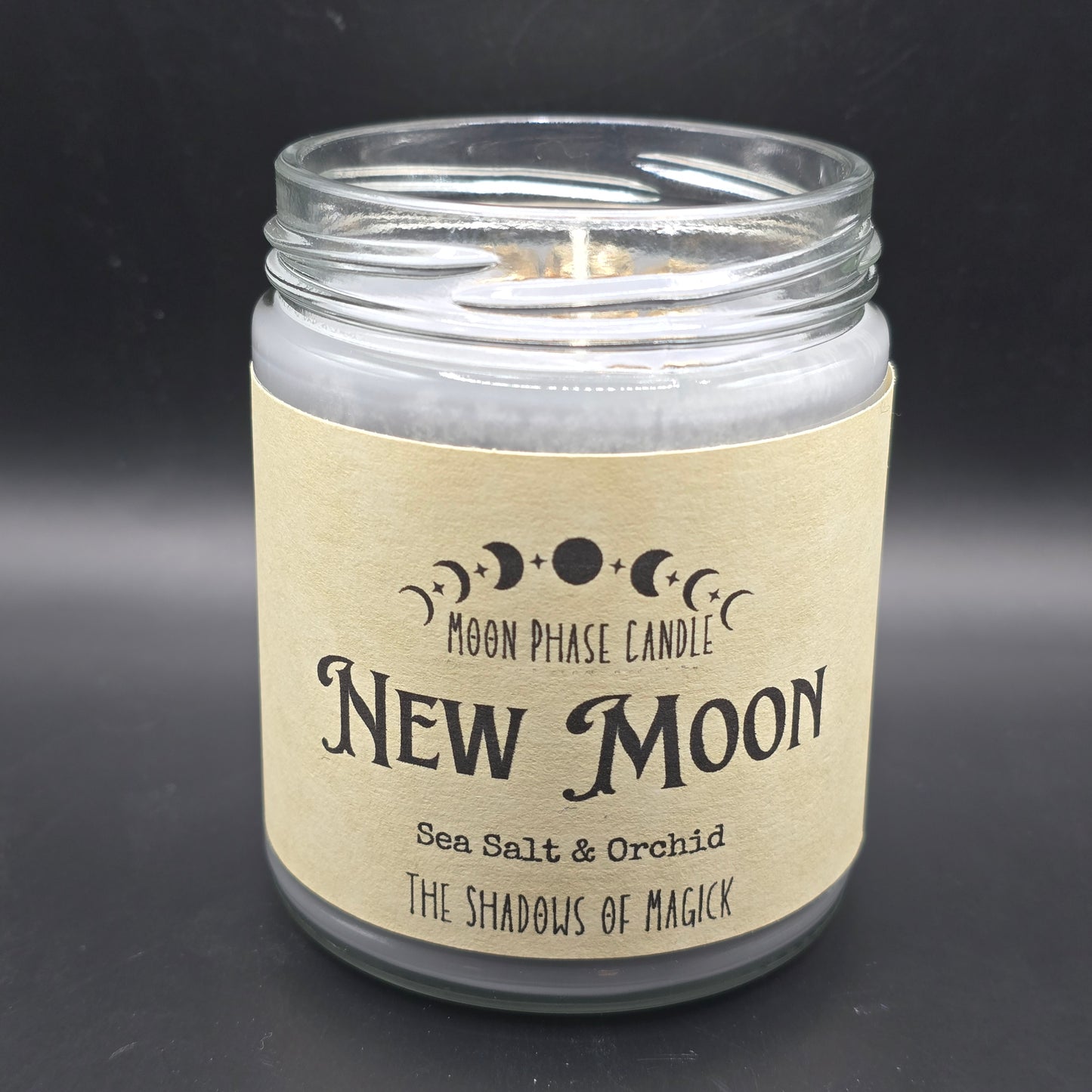 Moon Phase Candle - New Moon