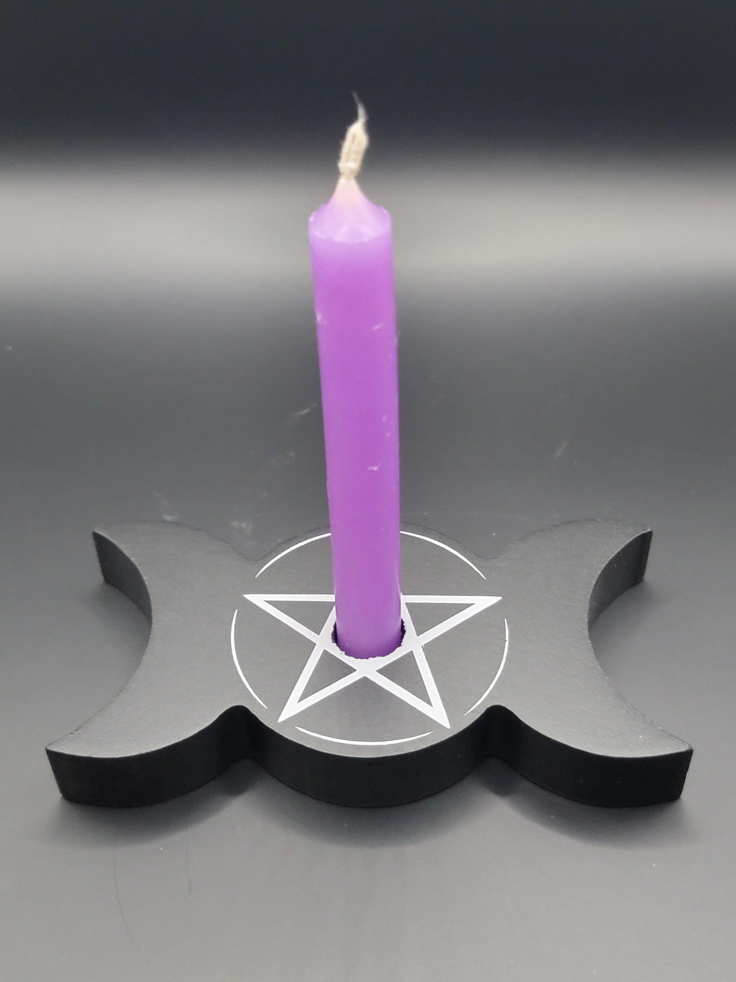 Triple Moon Spell Candle Holder