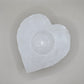 Selenite Heart Tealight Candle Holder