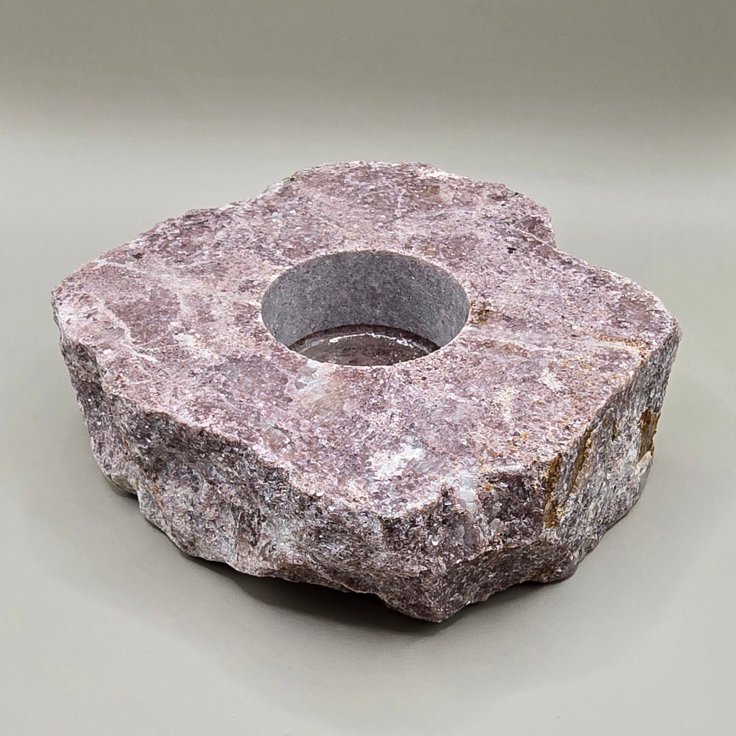 Rough Stone Tealight Candle Holder