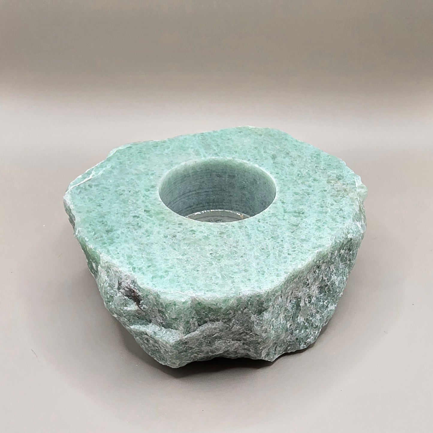 Rough Stone Tealight Candle Holder