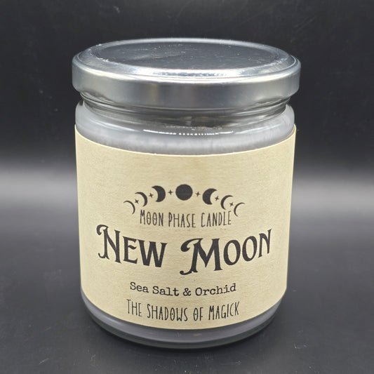 Moon Phase Candle - New Moon