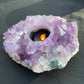 GIANT Amethyst Cluster Tealight Candle Holder